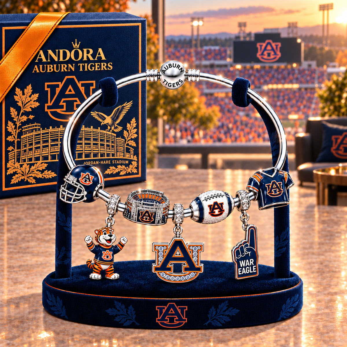 ABTG Silver Charm Bracelet Set TMH
