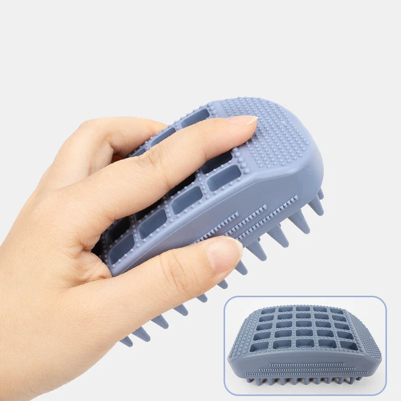 Pet Bath Brush Rubber Comb Hair Removal Brush Pet Dog Cat Cleaning Grooming Supplies Safety Silicone Brush